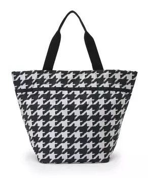 Официальная сумка-тоут MARKET Houndstooth [LeSportsac] TOTE/1541 Женская черная/бежевая