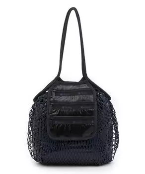 Официальная сумка-тоут MED NET TOTE Fishnet Black Foil [LeSportsac] BAG/1572 Женская