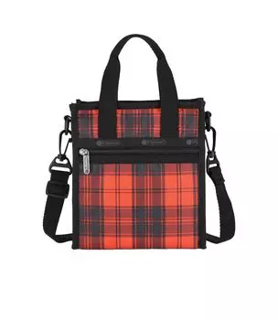 Официальная сумка-тоут MINI Red Tartan [LeSportsac] N/S TOTE/3714 Женская