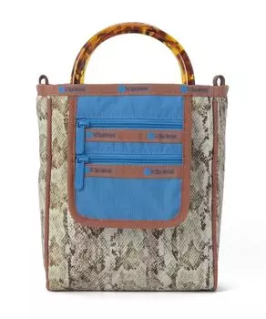 Официальная сумка-тоут SM 2 ZIP POCKET Wood Ash Python [LeSportsac] TOTE/1443 Женская