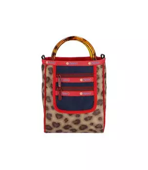 Официальная сумка-тоут SM 2 ZIP POCKET Smoked Heart Leopard [LeSportsac] TOTE/1443 Женская