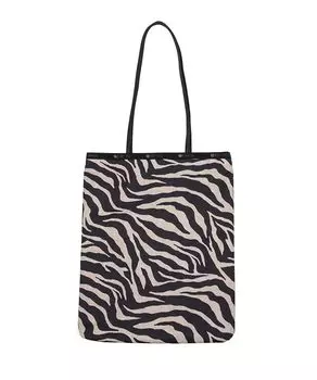 Официальная сумка-тоут VERTICAL CITY Uptown Raffia [LeSportsac] TOTE/1083 Женская Зебра/Черный