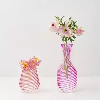 Официальная ваза для цветов D-BROS Цветочная основа [Vidro Pink & Red (819Ф-ПР)]