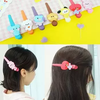 Официальная заколка для волос Minini BT21, заколки для волос, повязка на голову RJ