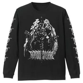 [Официально] Коспа Дорохедоро (оригинальная версия) Футболка Chidaruma Rib с длинным рукавом ЧЕРНАЯ, размер XL