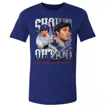 Официально лицензированная MLBPA футболка Shohei Otani Graphic Pattern Dual Wield Blue XL