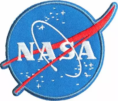 Официально признано NASA Aeronautics and Space iron на эмблеме NASA (Национальная администрация) Нашивка, аппликация, клей, логотип, (фрикаделька)