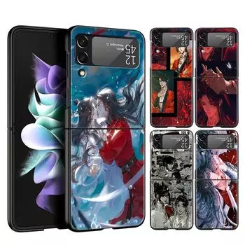 Официальное благословение небесного чехла для Samsung Z Flip 3 4 5, складной мобильный чехол для Samsung Z Flip3 Flip4 Flip5, жесткий чехол для ПК Samsung Z Flip