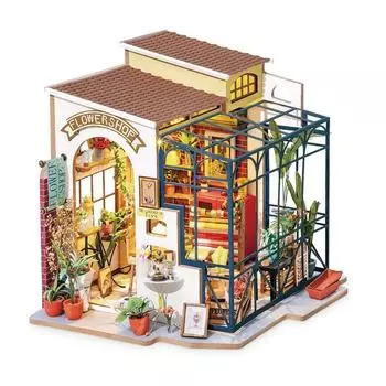 официальное руководство по эксплуатации Robotime DIY миниатюрный кукольный домик серии DG Tsukurunsu® [продажа в Японии/включен японский язык] (цветочный магазин)