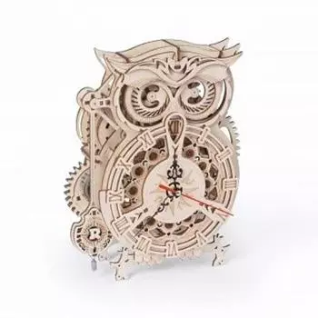 официальное руководство по эксплуатации Robotime moving 3D деревянная головоломка серии сова Tsukurunsu® [продажа в Японии/включен японский язык] (Часы LK503)