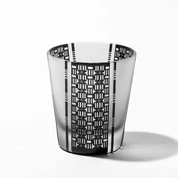 [Официальные прямые продажи Taimuro Kobo] Стекло Edo, черный мелкий узор, узор, старое стекло Tenkai, TB4536-35, в коробке, сделано в Японии