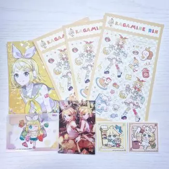 Официальные товары, посвященные Vocaloid Kagamine Rin Ren Tributaries