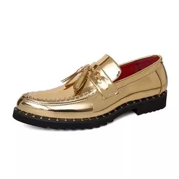 Официальные туфли мужские деловые туфли мужские оксфорды вечерние свадебные повседневные мужские туфли на плоской подошве Chaussure большие размеры 38-46 хип-хоп блестящие 38