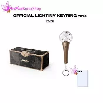 Официальный брелок Ateez с подсветкой, версия 2