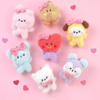 Официальный брелок для куклы BTS BT21 mini LOVELY PLUSH, аутентичный