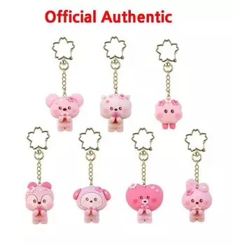 Официальный брелок с фигуркой BTS BT21 CHERRY BLOSSOM, аутентичный KOYA