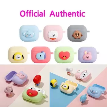 Официальный чехол BTS BT21 для AirPods3, пастельный силиконовый чехол