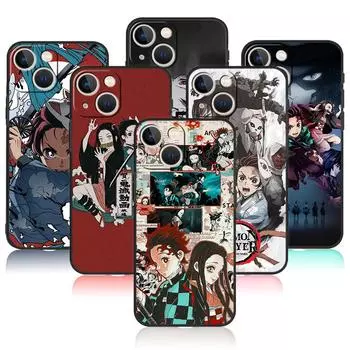Официальный чехол для iPhone 14 X 12 7 XS 13 Pro Max 8 Plus XR 11 5 6S SE2022 SE2 6 Mini SE Demon Slayer Kimetsu No Yaiba iPhone 14