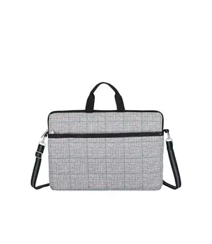 Официальный чехол для ПК через плечо TH LAPTOP CASE Check [LeSportsac] 15/1562 женский серый/зеленый