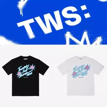 Официальный дебют TWS Футболка TWS X TV S/S Black ver. M size