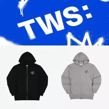 Официальный дебют TWS Толстовка на молнии TWS X TV Grey ver. M size