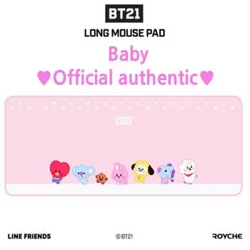 Официальный детский длинный коврик для мыши BTS BT21, оригинальные товары