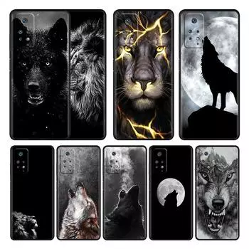 Официальный для Xiaomi Redmi Note K40 9T 7 10 9C 9 8 9S 9A 11 Pro K40S 10C 8T Celulares Fundas Beast Lion Wolf Redmi Note 7