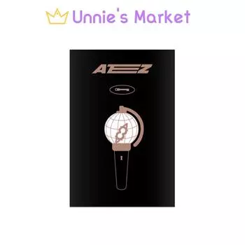 Официальный футляр для светового стика ATEEZ(Металлический значок ATEEZ) + Бесплатный подарок 1EA