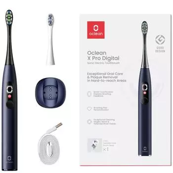[Официальный импорт для внутреннего рынка AS] Oaklean X PRO Digital Oclean X PRO DIGITAL Smart Touch Screen Electric Teeth, синий