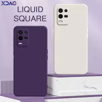 Официальный квадратный жидкий силиконовый чехол для OPPO K9x 5G Camera Защитный 360 противоударный мягкий чехол для телефона OPPOK9x Аксессуары Funda OPPO K9x
