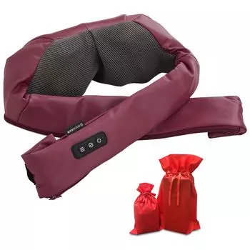 Официальный магазин Doctor Air 3D Массажер для шеи S Массажная машина Массажер Управляемый медицинский прибор Сертифицированный продукт Шея Плечи Спина Талия День красный