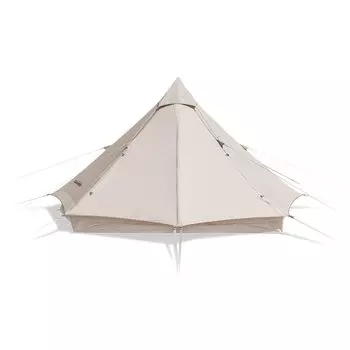 Официальный магазин Naturehike Одностоечная палатка Колокольная палатка Люди Поликоттон TC Материал Вентиляция 4 Сезона Шпиль Палатка Пирамида Палатка Семейный Кемпинг На Открытом Воздухе