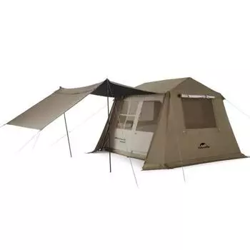 Официальный магазин Naturehike One Touch Tent Ti Black Новый материал UPF12500+ Удлиненный тент для кемпинга Тип домика Легко устанавливается Защита от ультрафиолета Отдельно стоящая палатка