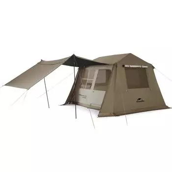 Официальный магазин Naturehike One Touch Tent Ti Black Новый материал Расширенный тент Кемпинговый домик Тип Легко устанавливается Защита от УФ-излучения Отдельно стоящий Двухместный
