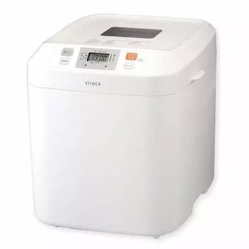 Официальный магазин Shiroka Полностью автоматическая домашняя пекарня White [Эксклюзив Shiroka] [Полностью автоматическая/Мотицуки/1-2 буханки/Цельное зерно/Джем/Свежий