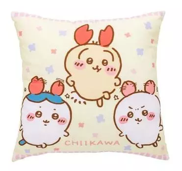 Официальный приз: квадратная подушка Chikawa 45 см (желтый)