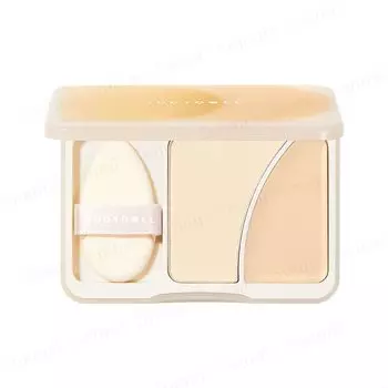 Официальный японский JUDYDOLL Fix Highlight Pact китайская косметика Подчеркивает блеск кожи Покрытие пор Овсяное молочко (#02 Латте)