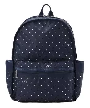 Официальный рюкзак ROUTE Navy Petite Dot БЕСПЛАТНО [LeSportsac] РЮКЗАК/3747 женский