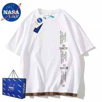 Официальный сайт НАСА Со-именованный Модный В наличии Сейчас Выпущен, Yunzhen Отобранные Отличные Продукты, Летний Стиль Простоты Модный Все-сочетающийся Модный White XXXL
