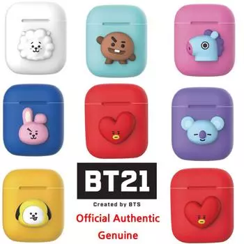 Официальный силиконовый чехол BTS BT21 для AirPods, новый для Apple, для AirPods 1, для AirPods 2