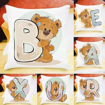 Офис Гостиная Дом Наволочка Английские буквы Печатные Наволочки Украшения для Машин 40x40cm