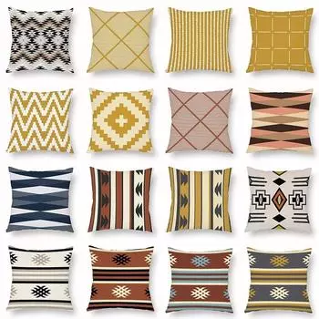 Офис Гостиная Дом Наволочка Геометрический Экзотический Этнический Стиль Узор Наволочка Автомобиль Украшения 40x40cm