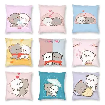 Офис Гостиная Дом Наволочка Милый Медведь Наволочка Украшения для Машины 40x40cm