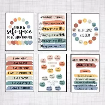 Офис Школьный Консультационный Плакат Социальный Работник Печати Психолог Терапия Знак Искусство Холст Картина Психотерапевт Подарки Декор 21x30cm No Framed