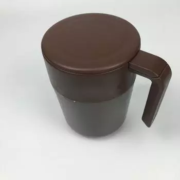 Офисная кофейная чашка 260 мл с сетчатым фильтром, чашка большой емкости для чая, кофе, пива, различных напитков коричневый