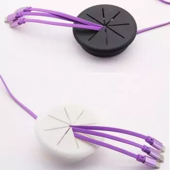 Офисная мебель, компьютерный стол, пластиковый рисовый персонаж, восемь лепестков, закругленная крышка касательной коробки 50mm чёрный