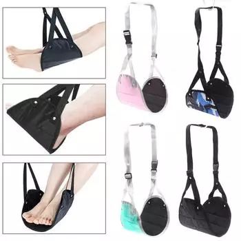 Офисная подставка для ног, портативный дорожный гамак для ног, регулируемая подставка для ног в самолете под столом, подставка для ног, слинг