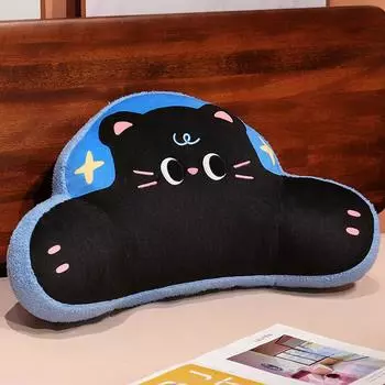 Офисная съемная моющаяся поясничная подушка Смешная студенческая общежитие Абстрактная картошка фри Бургер Поясничная подушка Автомобильная поясничная подушка Подушка