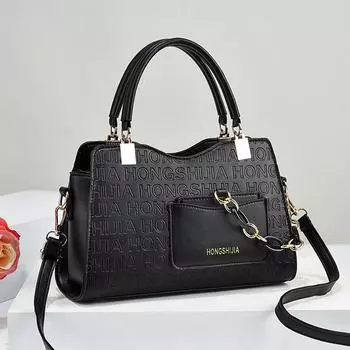 Офисная сумка с буквенным принтом, женская переносная сумка через плечо, женская сумка-тоут большой вместимости, классические женские сумки через плечо