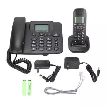 Офисная телефонная система, расширяемая проводная беспроводная телефонная система для домашнего использования с 18 мелодиями звонка Plug100